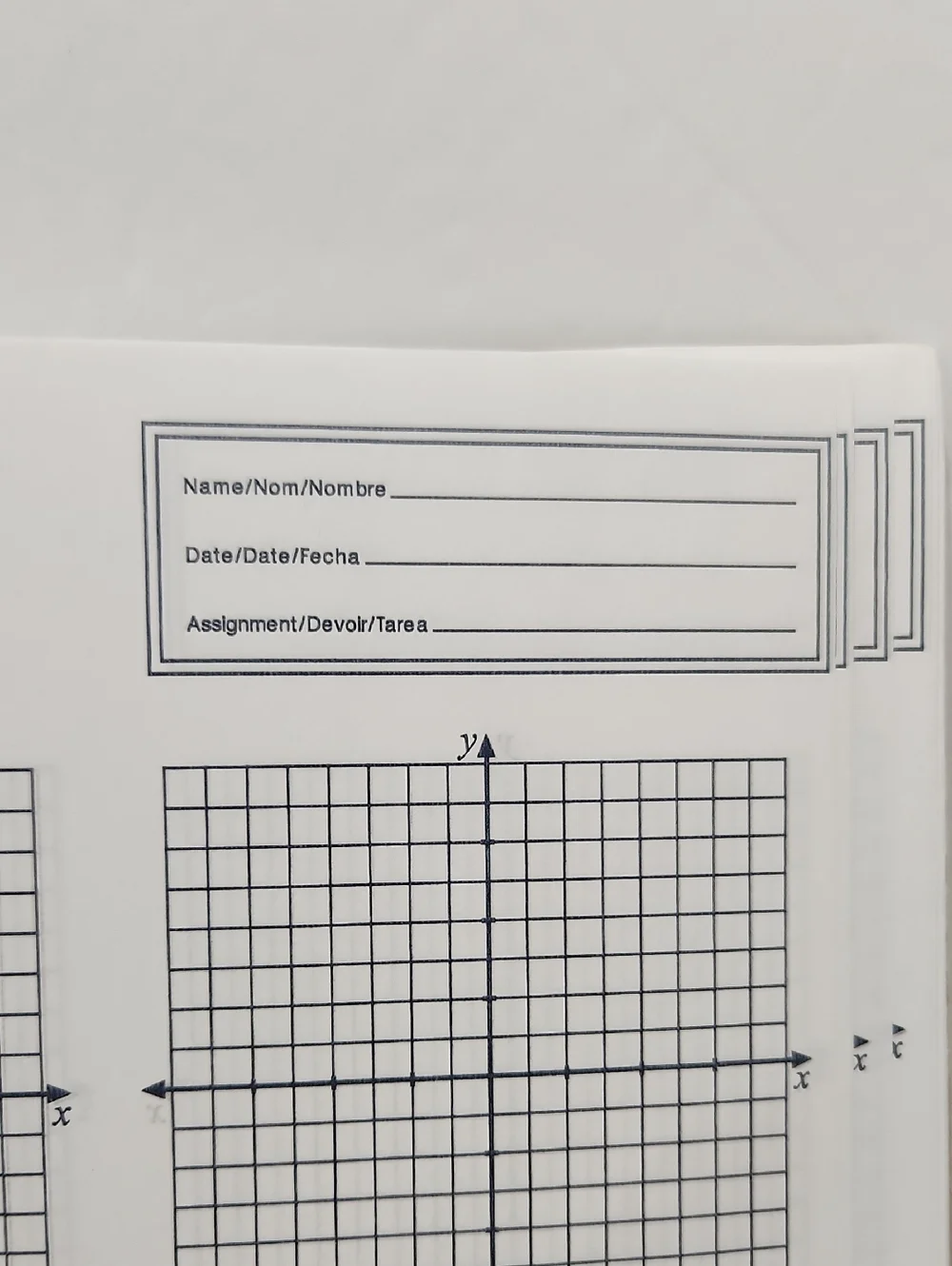 Mead Coordination Graph Paper Pad 80 Sheets Four Quadrant 58252 - Picture 8 of 8